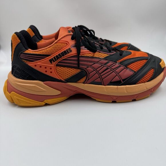 Pleasures x Puma Velophasis Layers Astro Red Sneaker Shoes  393301-02 Men 10.5 main image 8